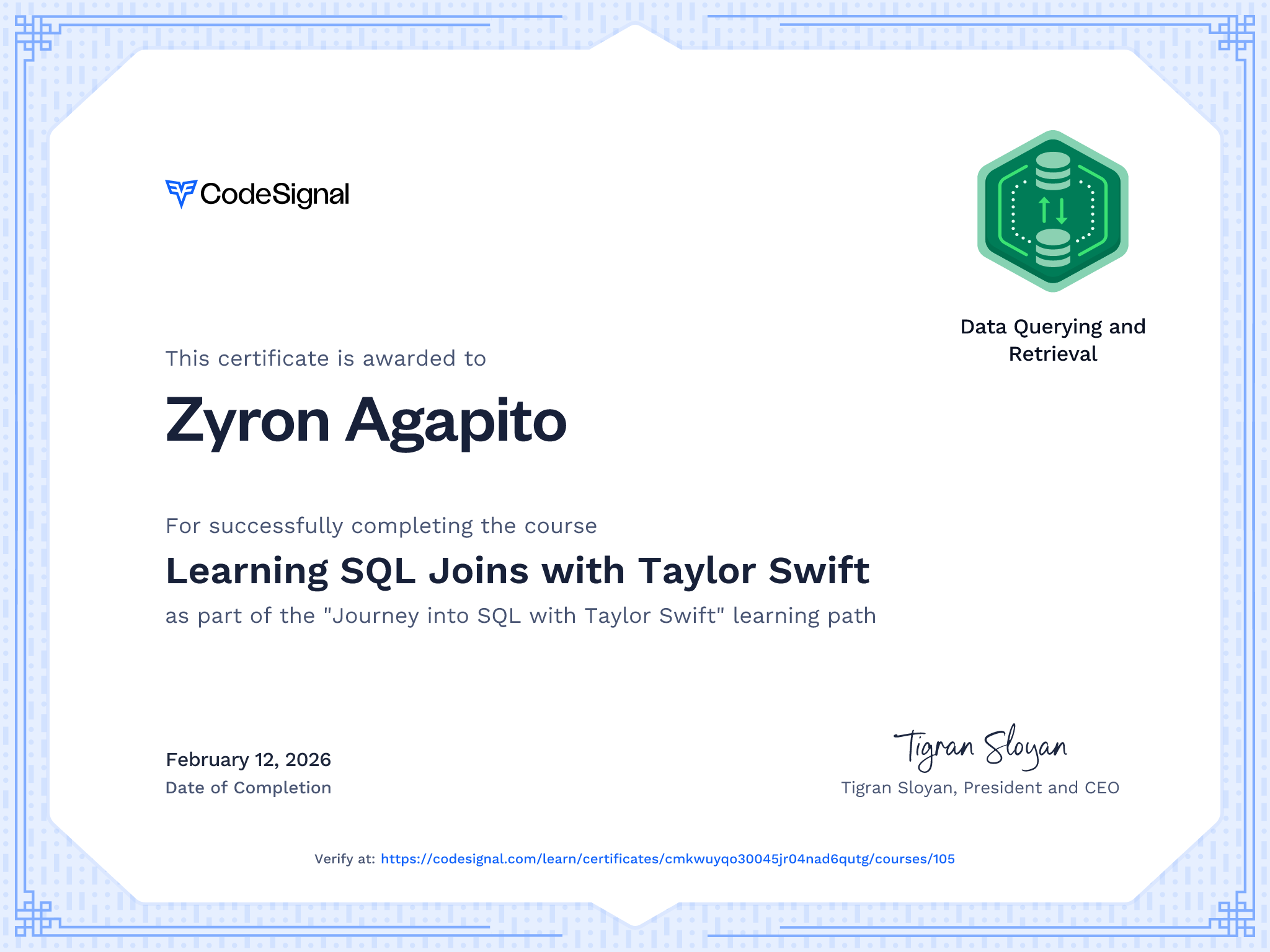 Certificate 2